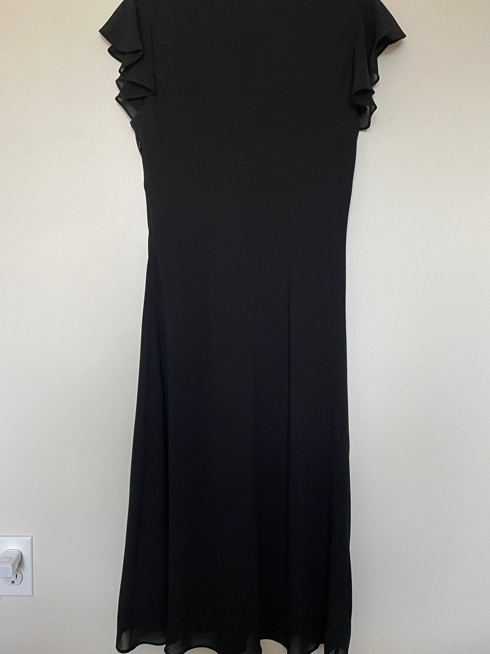 Metaphor Black Ruffle-Front Dress - Picture 5 of 5